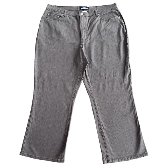 Gray Jeans L.A. Blues Stretch Jeans Plus Size 20 W Short Length Dressy Casual - Picture 4 of 12